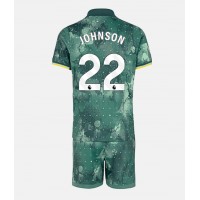 Camisa de Futebol Tottenham Hotspur Brennan Johnson #22 Equipamento Alternativo Infantil 2024-25 Manga Curta (+ Calças curtas)